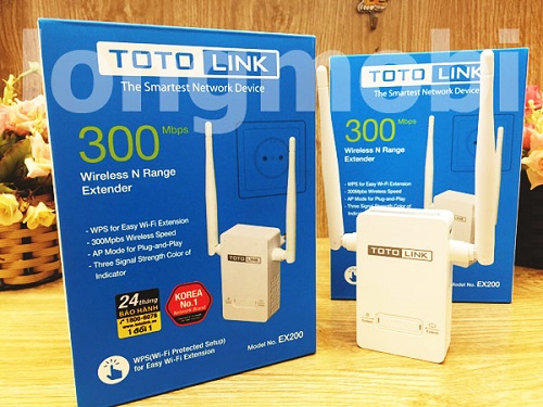 Thiết bị mở rộng vùng phủ sóng wifi Toto Link EX200